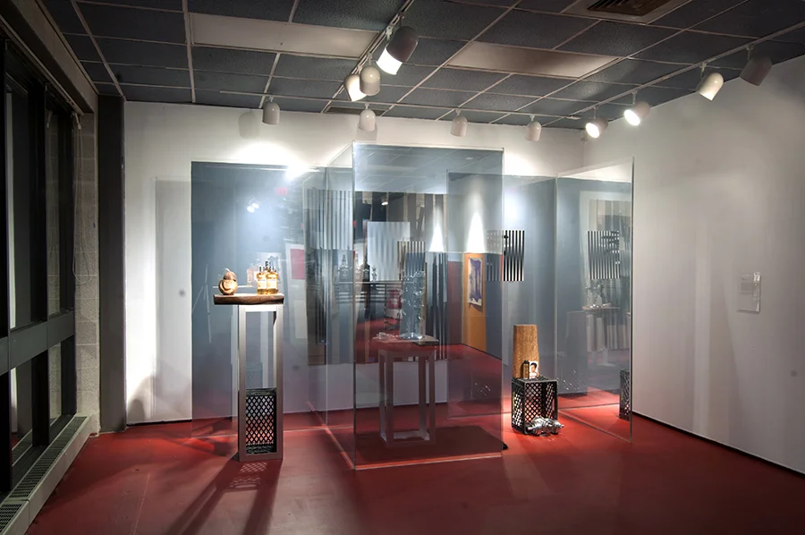 From the group show "Display", curated by Barry Rosenberg. Martin Basher, Gabriele Beveridge, Dike Blair, Josephine Meckseper and Mika Tajima. Contemporary Art Galleries, University of Connecticut, New York, 2014