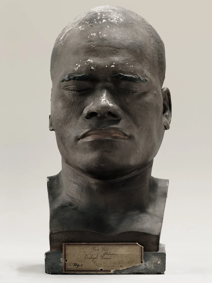 Portrait of a life cast of Vara Vahi (painted), Hawaii 2010