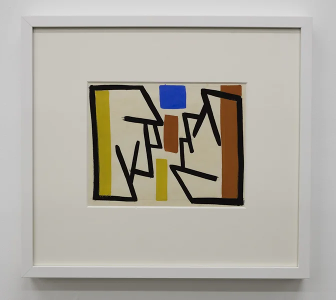 Gordon Walters, Untitled , 1955, gouache, courtesy of Walters Estate