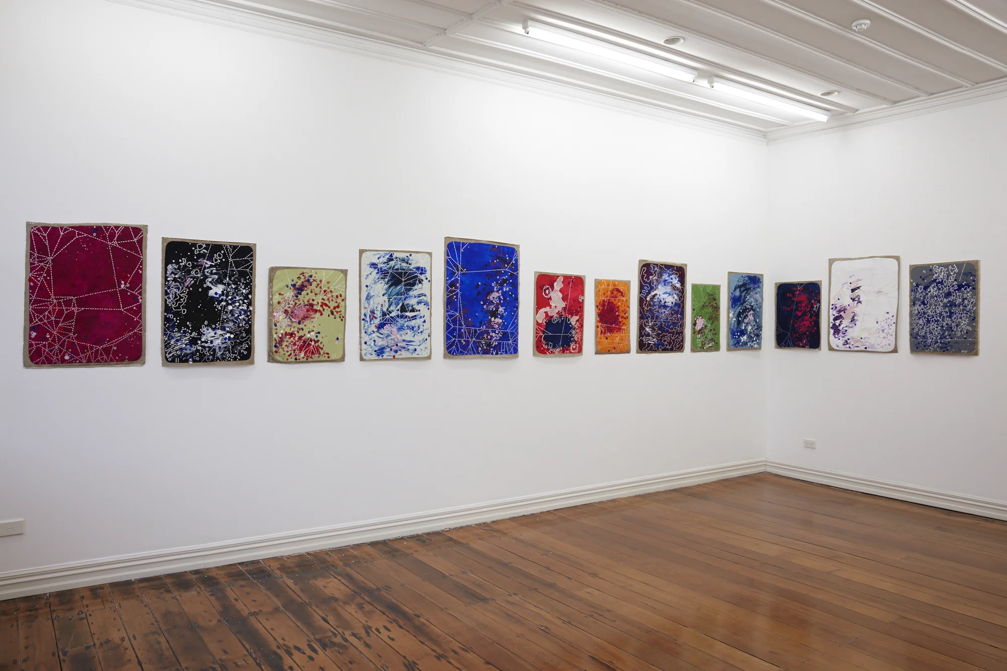 John Reynolds, RocksInTheSky... 2017, installation view