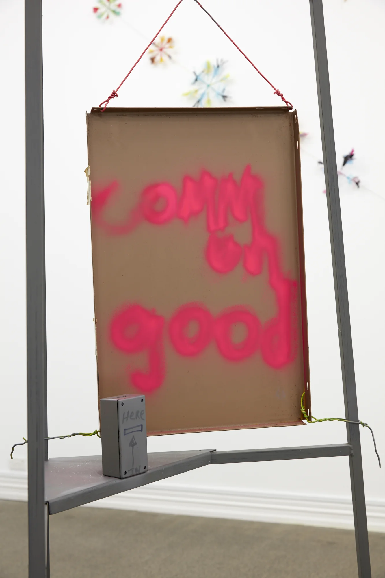 et al., common good (2018) Metal Charity tray (summary) (detail), from the installation series on Charitable Trusts approved by the Charitable Support Foundation (NZ) et al. (2009-2013)