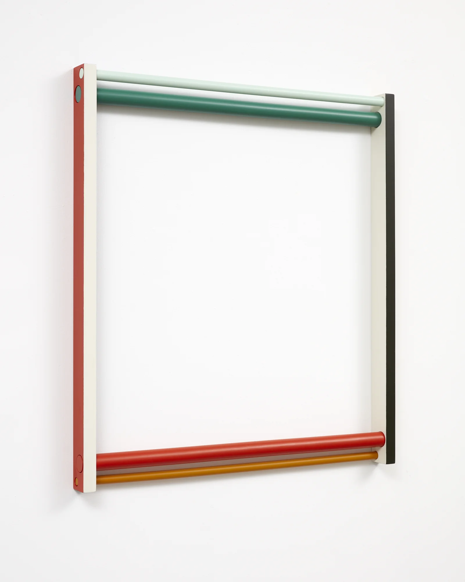 Seung Yul Oh, Horizontal loop, 2018, acrylic on wood, 900 x 1000 mm