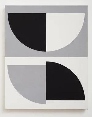 Gordon Walters, Untitled , acrylic on canvas, 505 x 405 mm, courtesy of Starkwhite and the Walters Estate
