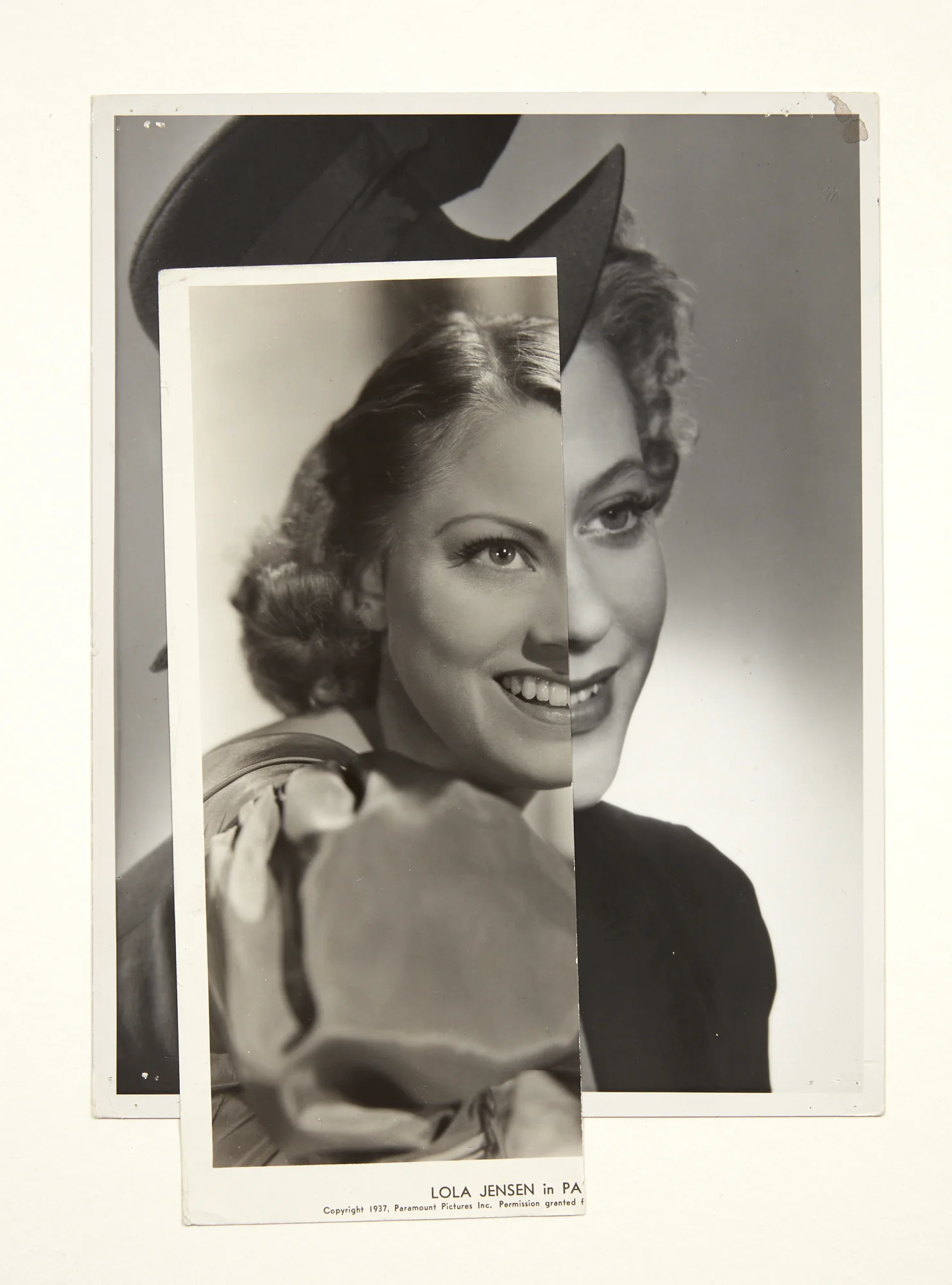 John Stezaker, She (Film Portrait Collage) XXXIX , 2017, collage, 30.1 x 21 cm, courtesy of The Approach, London