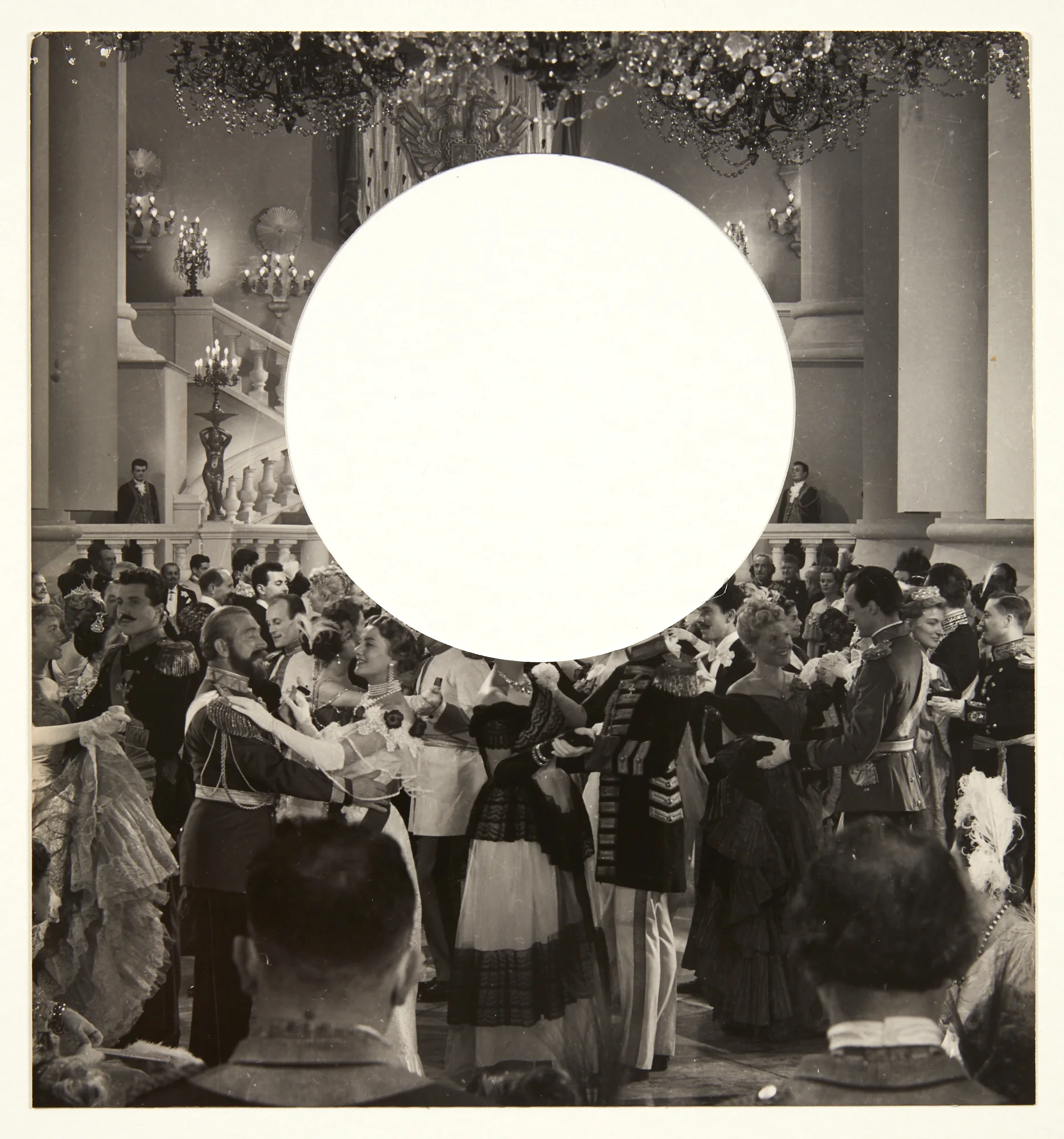 John Stezaker, Circle XIII , 2018, collage, 24.7 x 22.9 cm, courtesy of The Approach, London