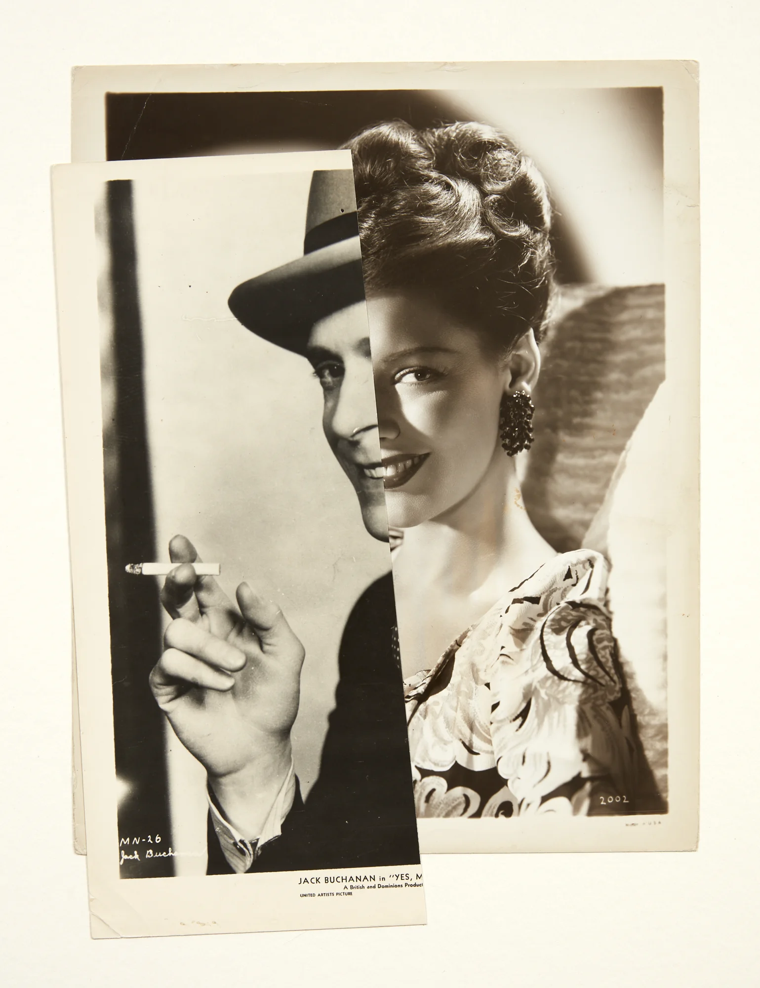 John Stezaker, Muse (Film Portrait Collage) XX , 2017, collage, 28.8 x 20.9 cm, courtesy of The Approach, London
