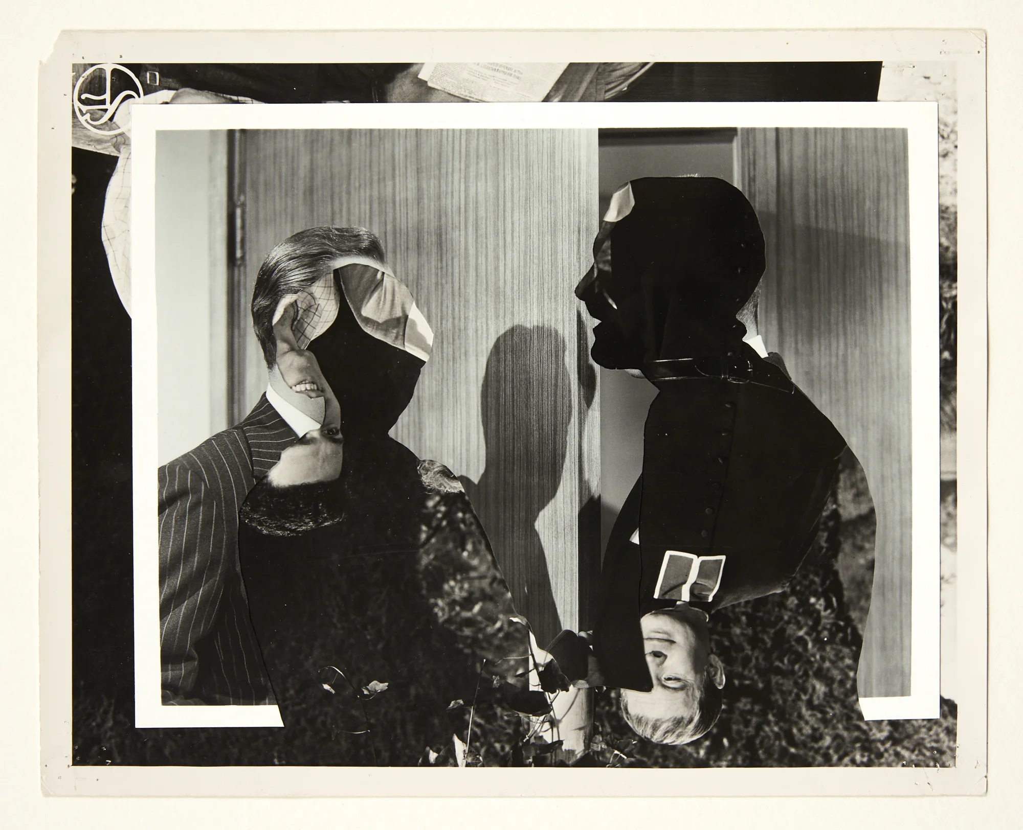 John Stezaker, Double ShadowLVIII , 2012, collage, 25.8 x 20.3 cm, courtesy of The Approach, London