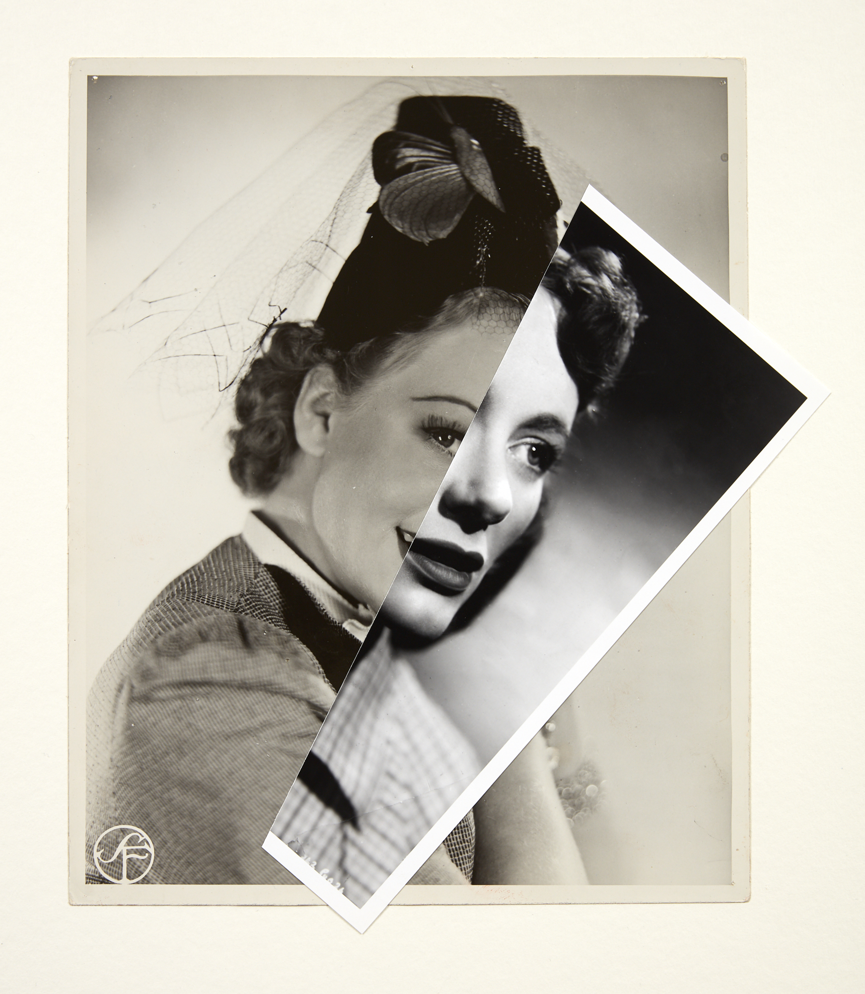John Stezaker, She (Film Portrait Collage) XXXVIII , 2018, collage, 31.1 x 27 cm, courtesy of The Approach, London