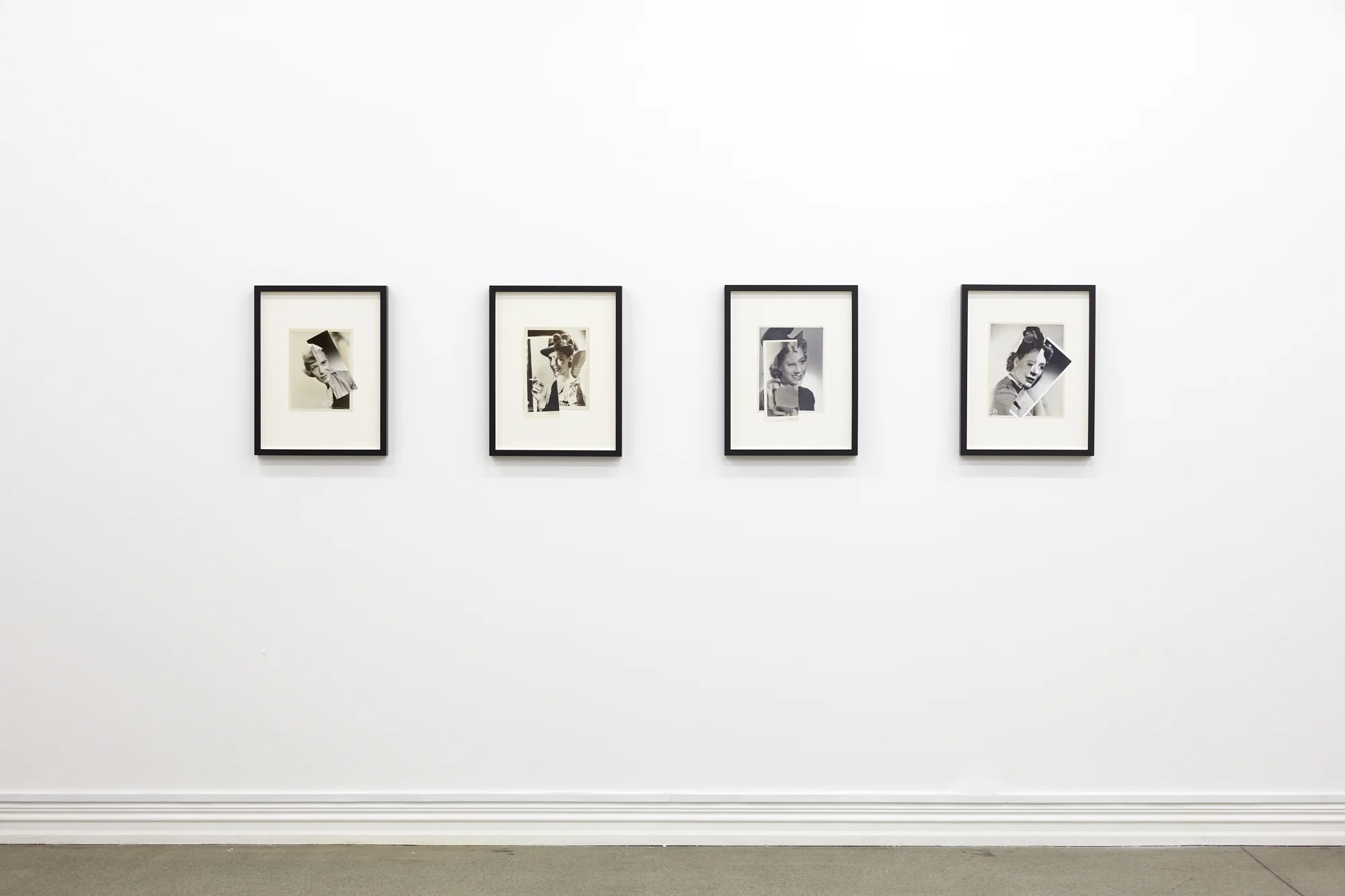 John Stezaker: Collages , installation view, Starkwhite (2018), exhibition presented in association with The Approach, London.