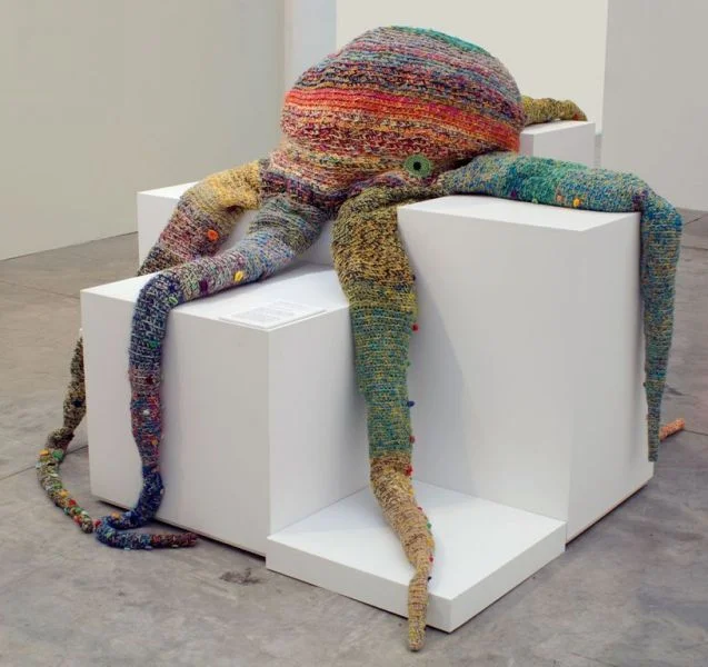 Ani O’Neill, Fresh Eke . 2003, wool, re-cycled plastic bottles, collection of Auckland Art Gallery Toi Tamaki