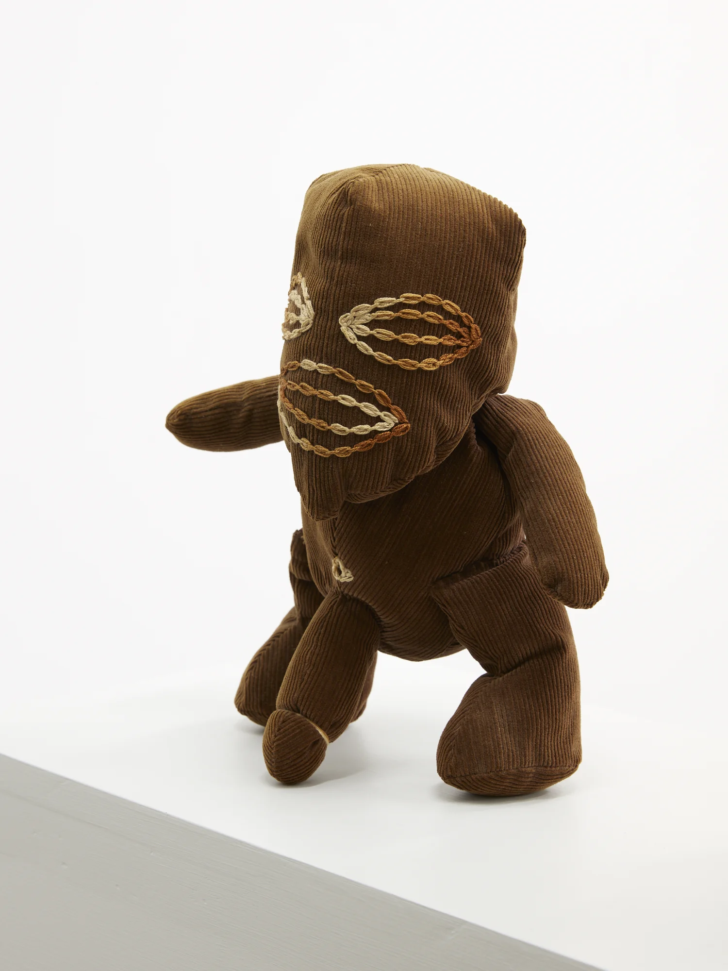 Ani O’Neill, Tangaroa Tripdych , 1992 (detail), corduroy embroidery thread, dacron stuffing