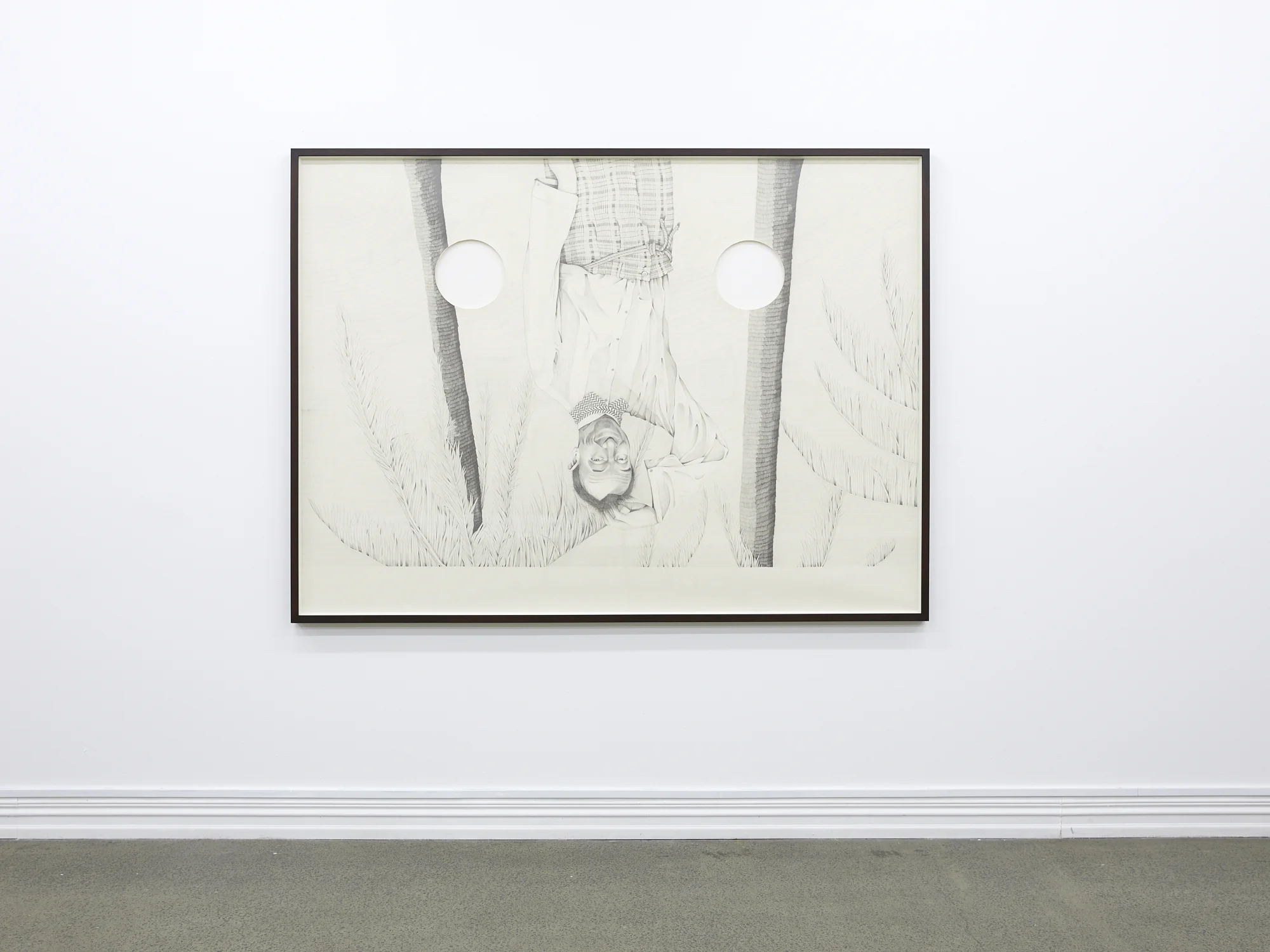 Laith McGregor, Politics , 2019, pencil and synthetic polymer on paper, 2080 x 1530 mm (paper size)