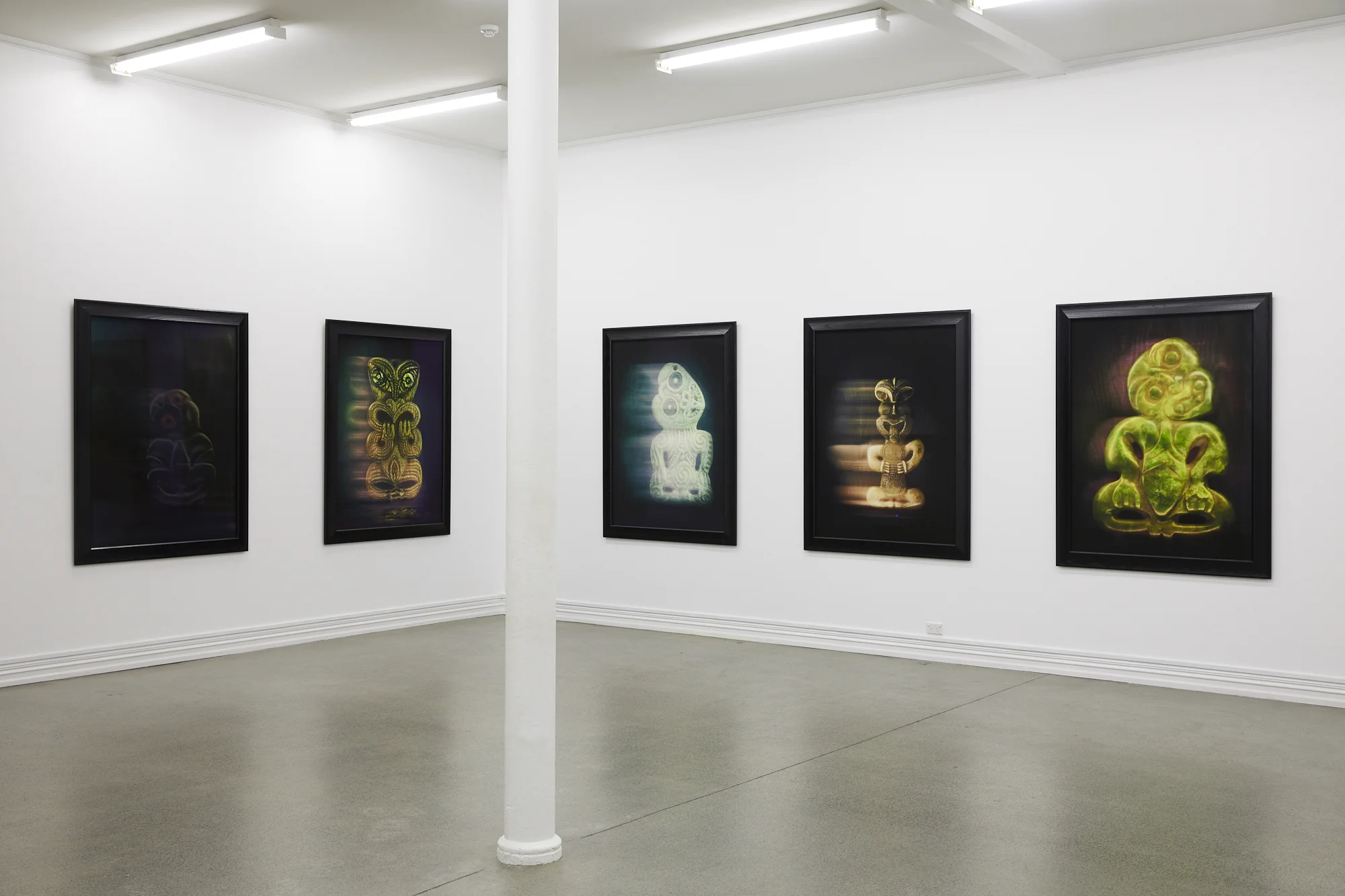 Fiona Pardington, TIKI: Orphans of Māoriland , 2019, installation view. With thanks to Wellcome Collection | Science Museum Group.