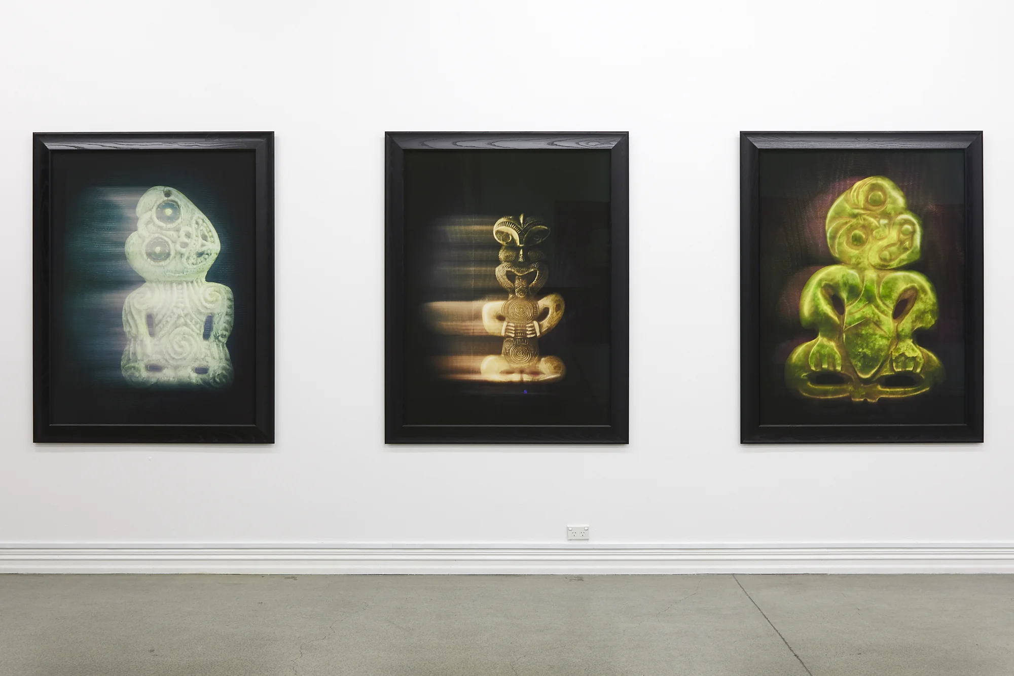 Fiona Pardington, TIKI: Orphans of Māoriland , 2019, installation view. With thanks to Wellcome Collection | Science Museum Group.