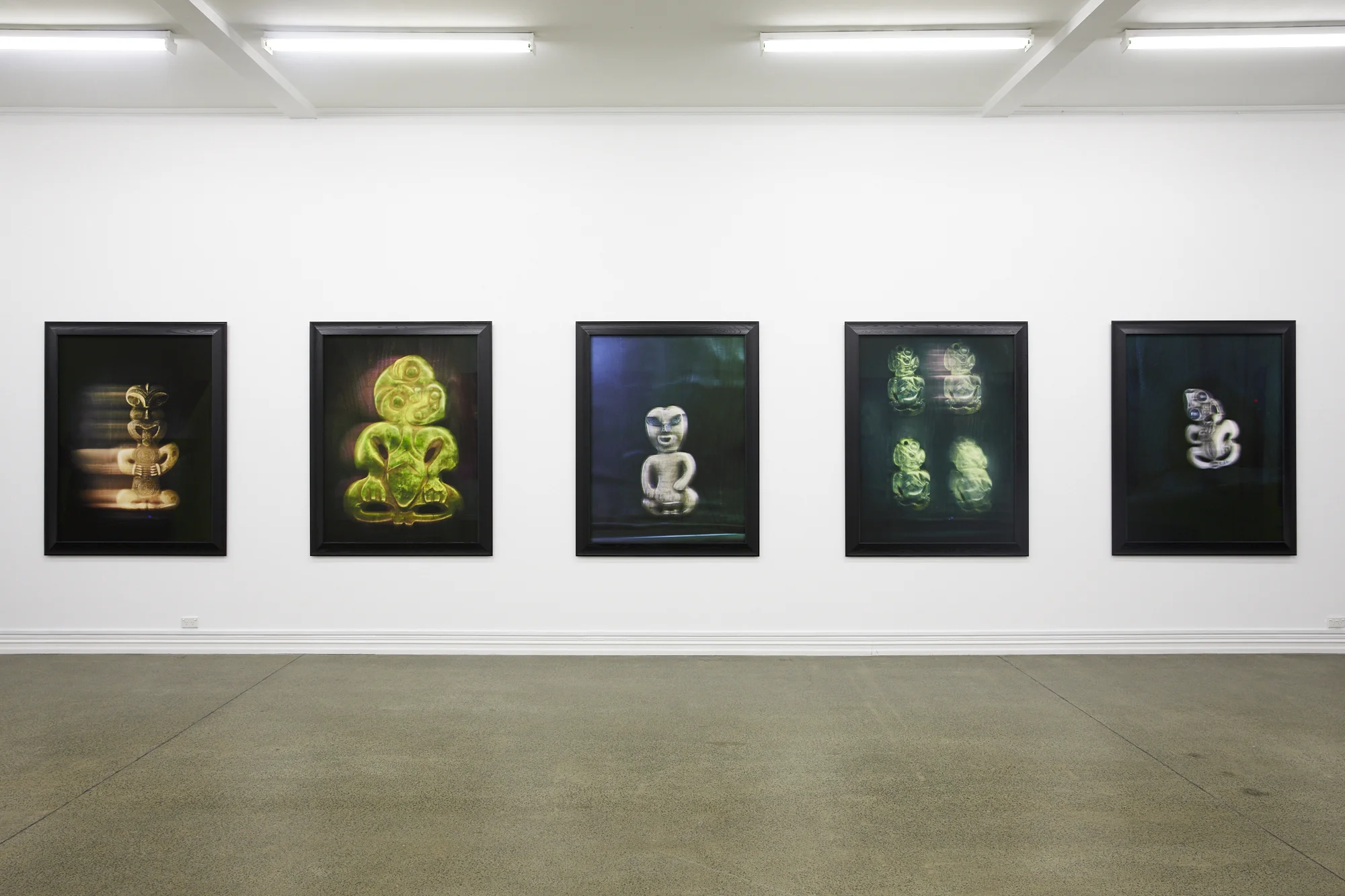Fiona Pardington, TIKI: Orphans of Māoriland , 2019, installation view. With thanks to Wellcome Collection | Science Museum Group.