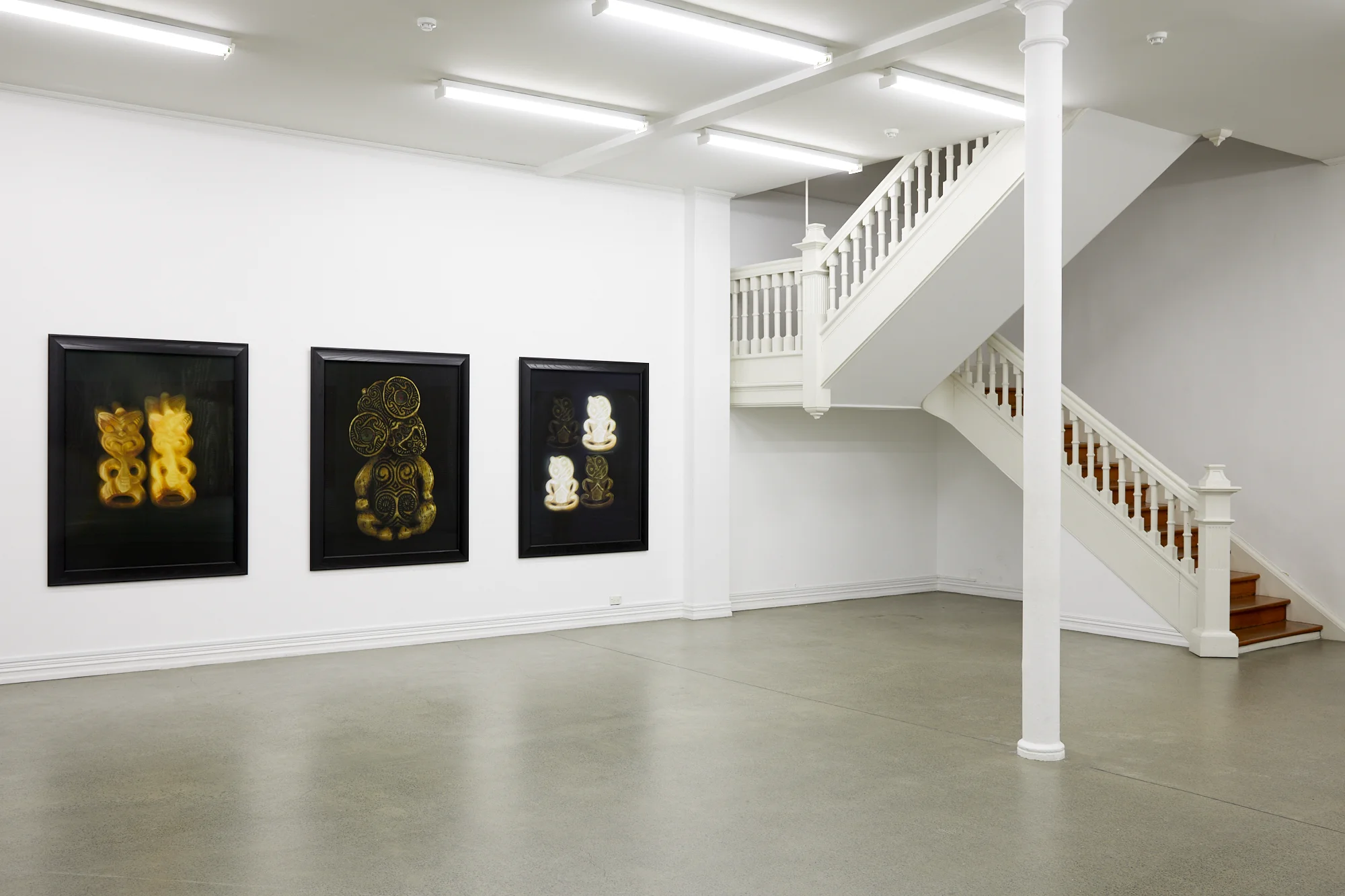 Fiona Pardington, TIKI: Orphans of Māoriland , 2019, installation view. With thanks to Wellcome Collection | Science Museum Group.