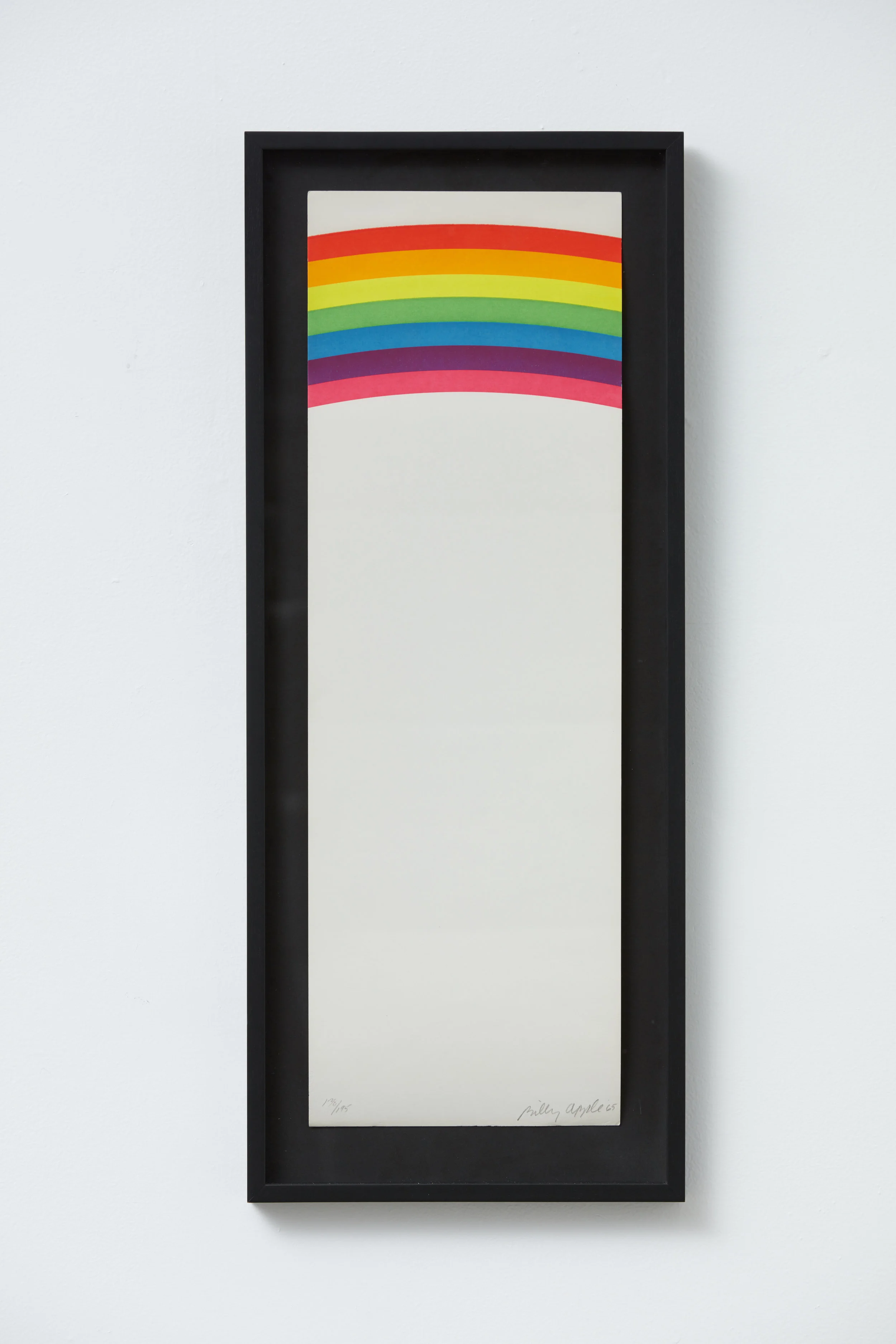 Billy Apple, Neon Rainbow screenprint, 1965