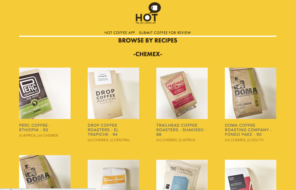 Hot Coffee - Website