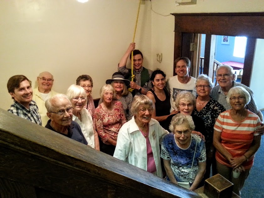 Gathered bell ringers