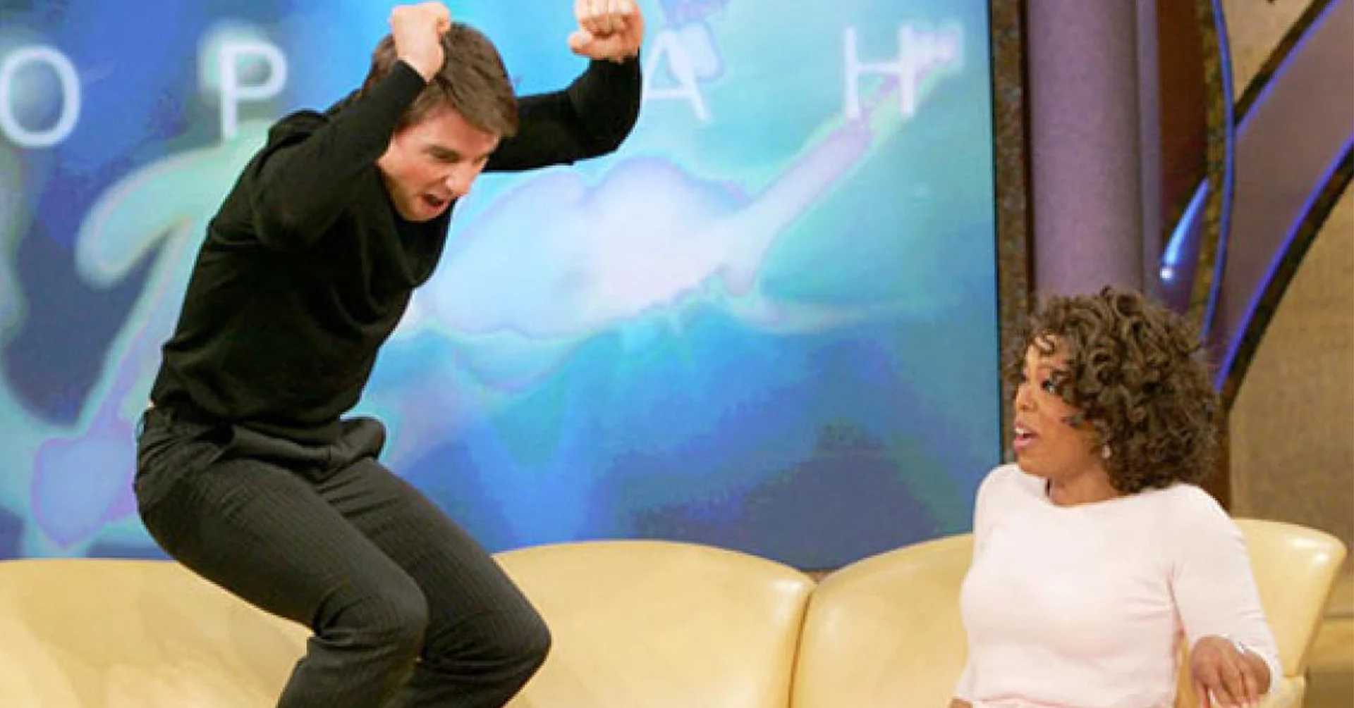 Tom Cruise illustrating clamorous foolishness