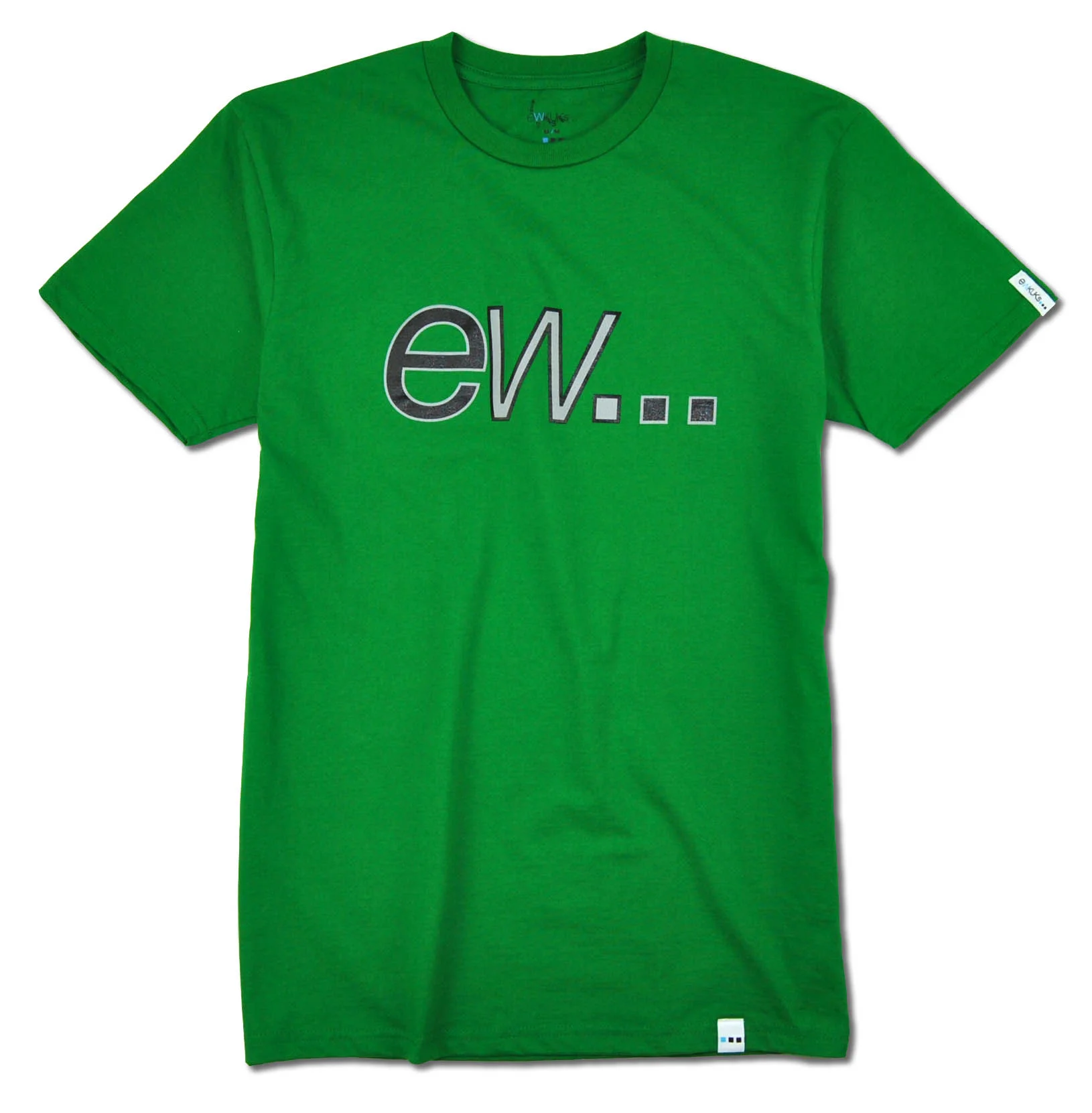 Copy of shirt streetwear green lettering ew tshirt