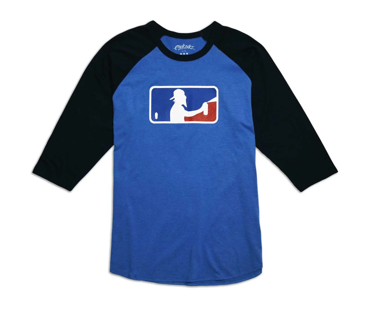 Blue MLG Baseball Tee Front.jpg