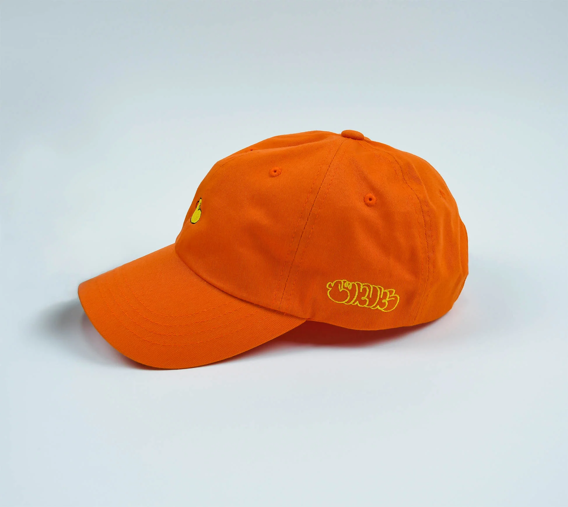 Orange Rubber Ducky Throw E Strapback Side2 web.jpg
