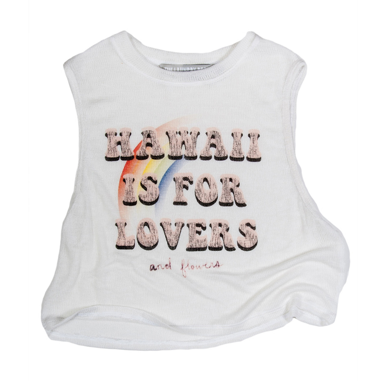 HAWAII LOVERS CROPPED MUSCLE TEE, $64, VIA STUDIO 55