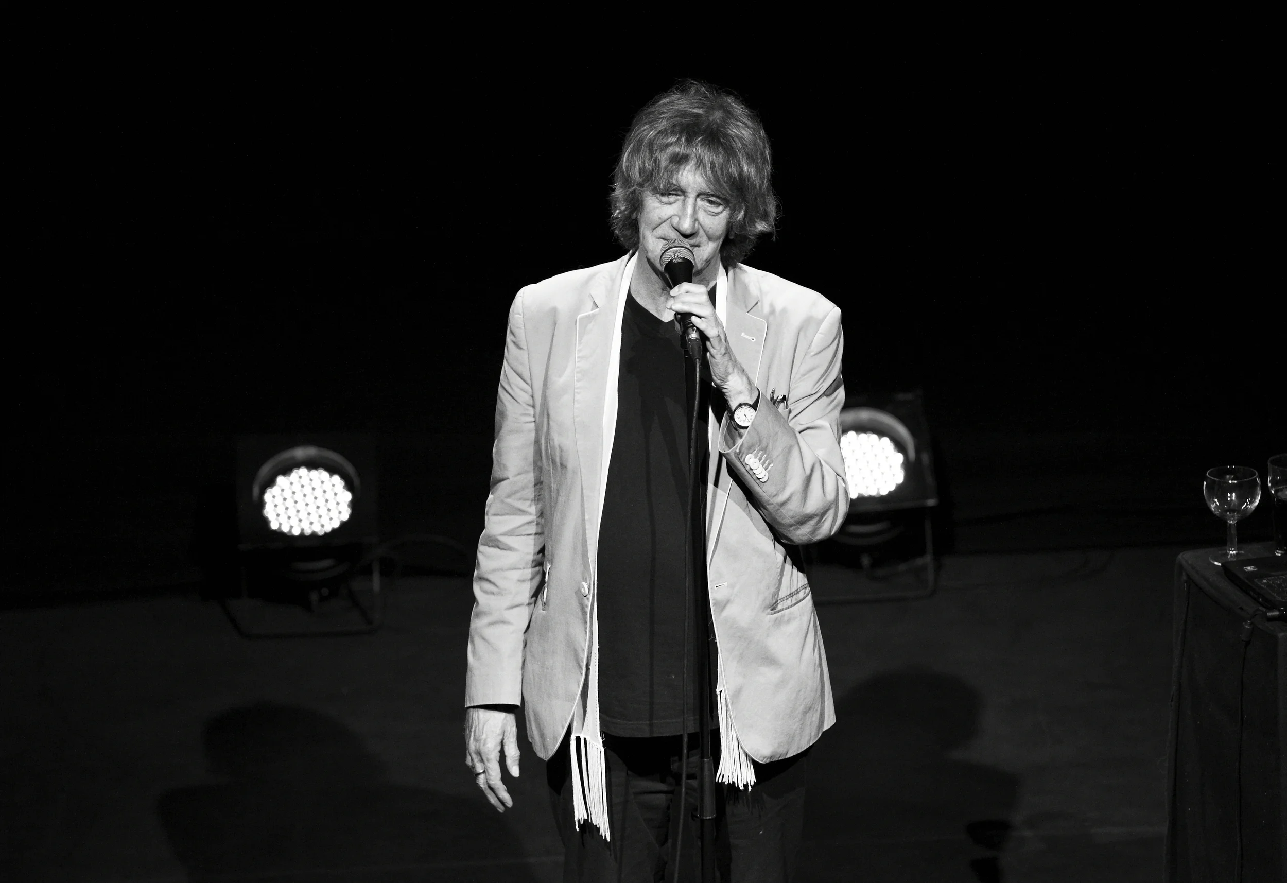 Howard Marks on stage at the Bloomsbury Theatre 2013