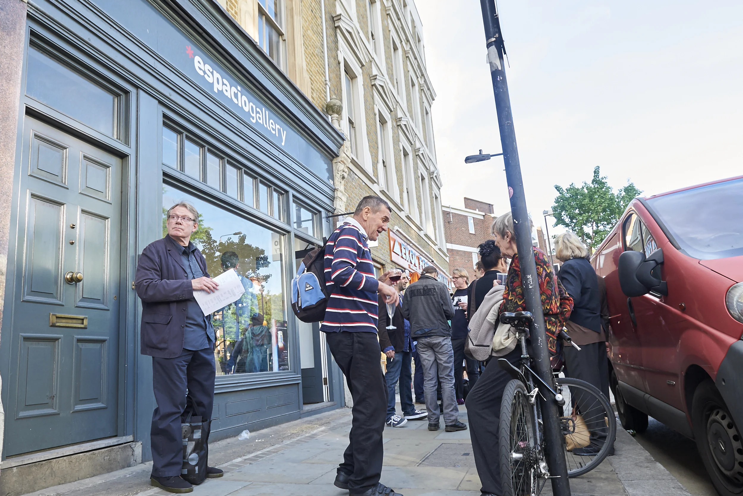 Spilling onto the street at our Private View