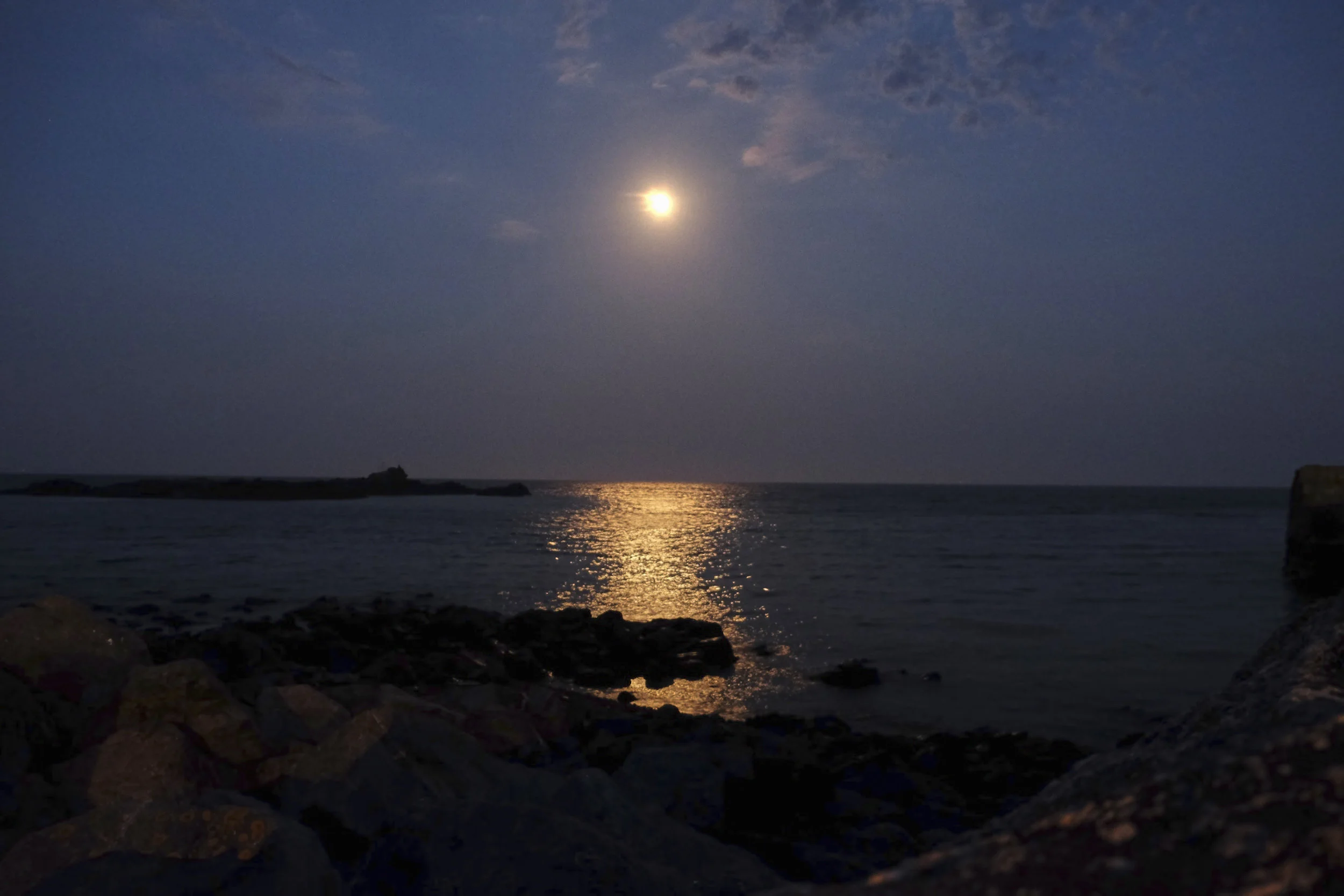 Moon over Mousehole