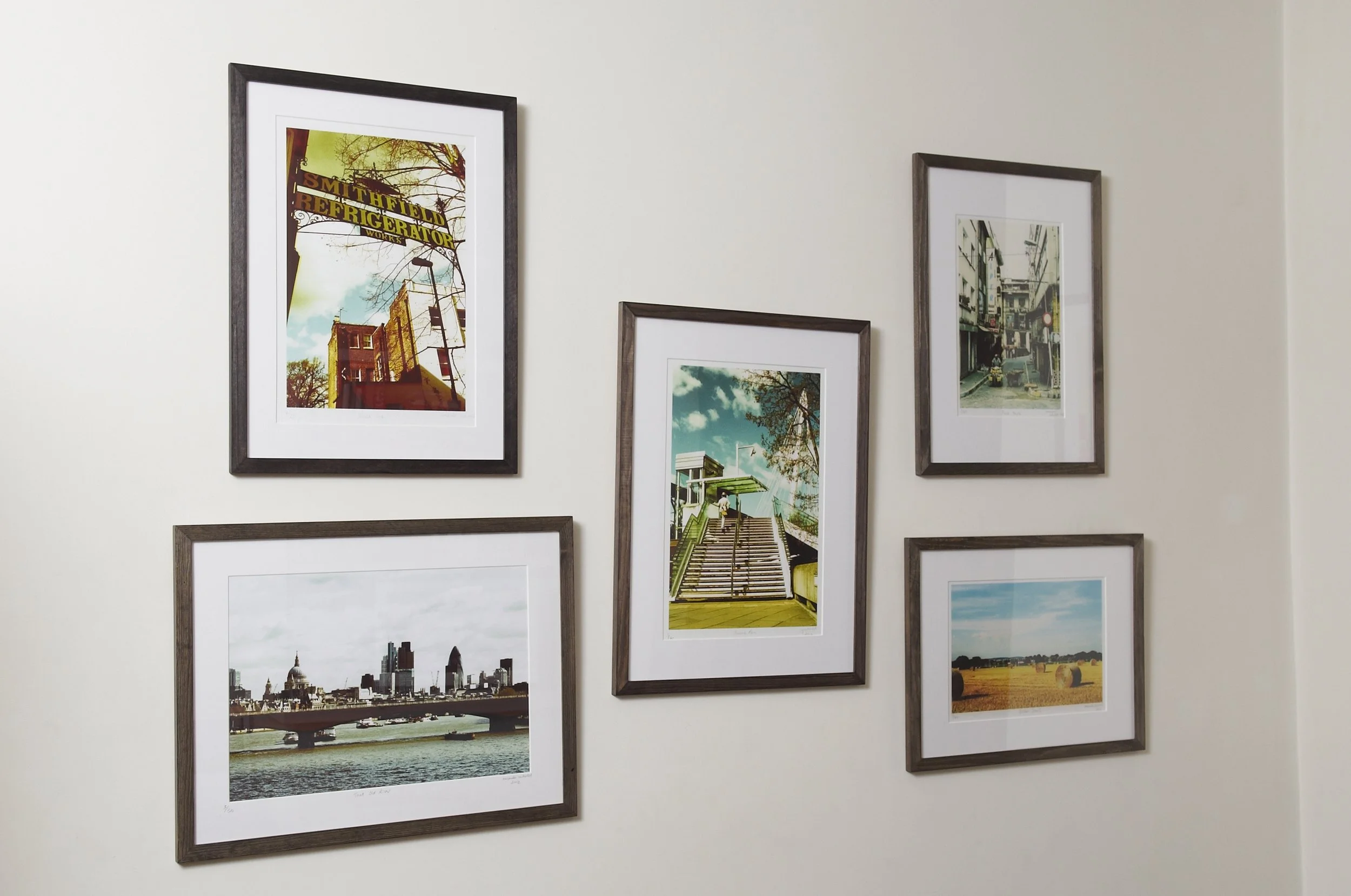 This shot is just to show a group of images hanging together for inspiration! In case you're wondering what Cross-Processing is all about, it is a traditional photographic process which can be tested either way, but I shoot my images on negative film. I then process the images through the wrong chemicals (one's for slide/E6 film). In the past I would have then printed from the negatives, but now I scan them onto disc and work from those files. I find the colours pretty much immovable, so I get what I'm given! This process results in quirky colours and high-contrast images. I like the unpredictability of it.
