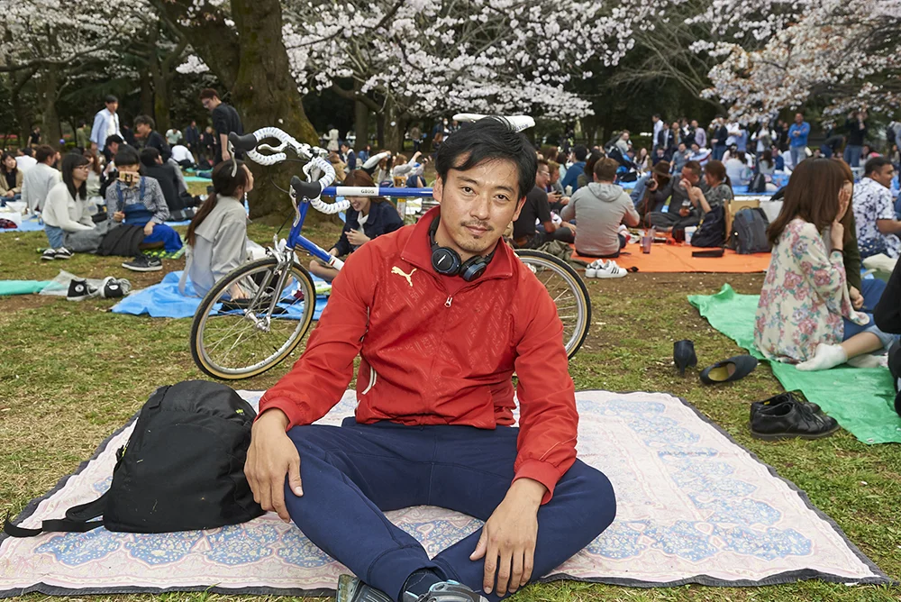 Man and his bike in Japan by Amanda Eatwell, photographer
