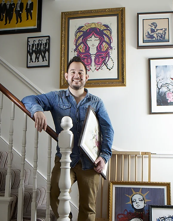 Street Art collector, photographed by London based photographer