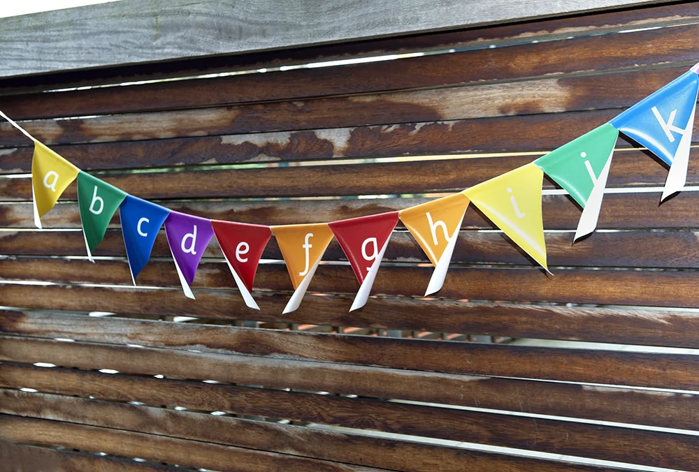 Alphabet bunting