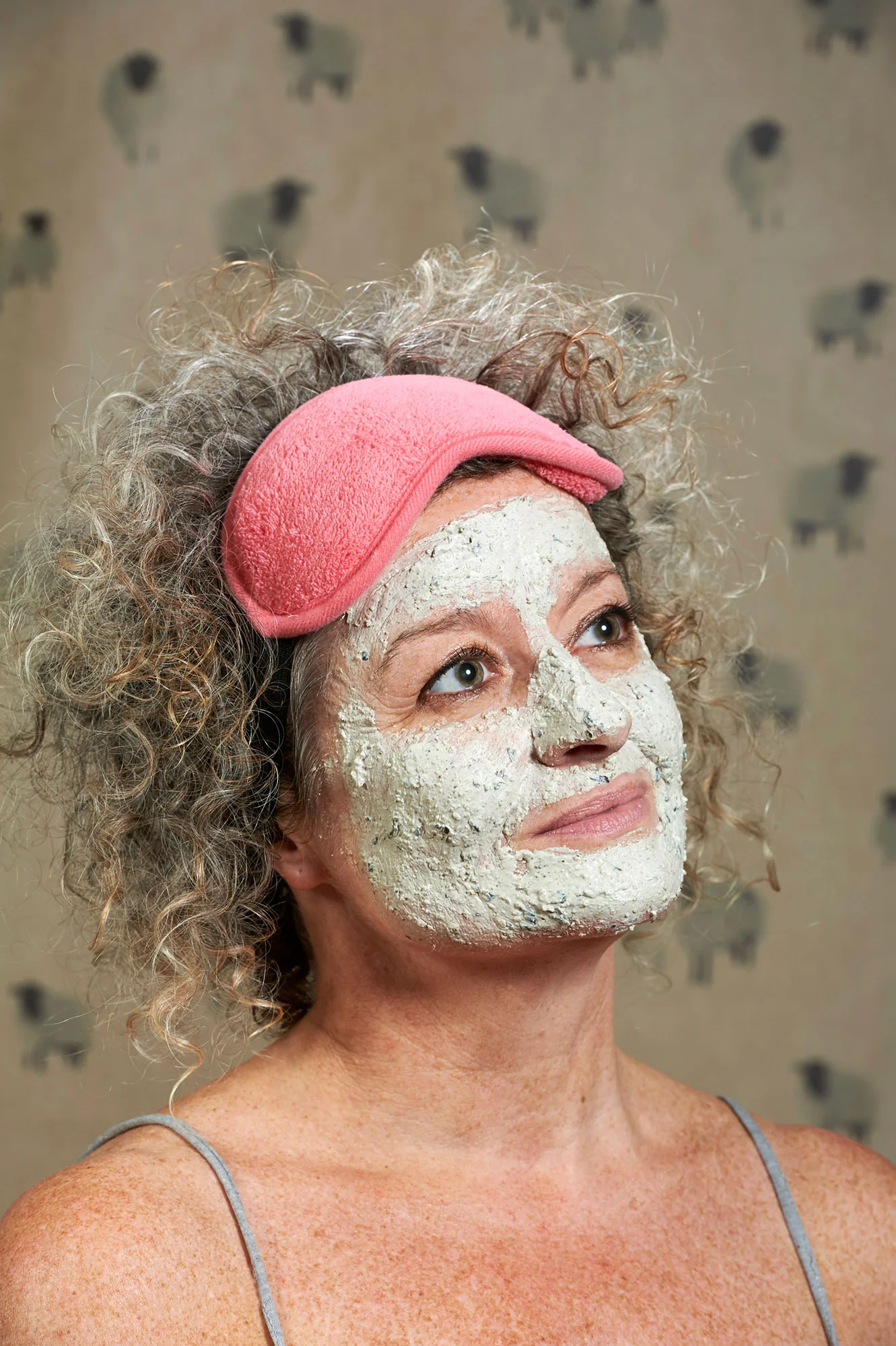 portrait of a lady wearing a fresh face mask from Lush Cosmetics