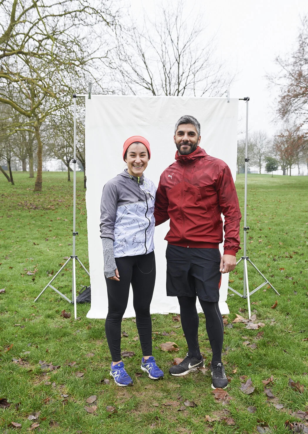 A fit young couple participate in sports photo for Amanda Eatwell