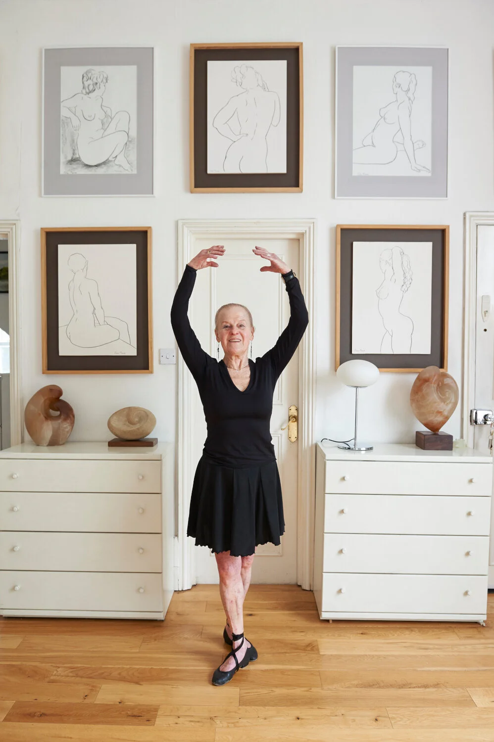 Photograph showing old woman in a ballet pose by Amanda Eatwell