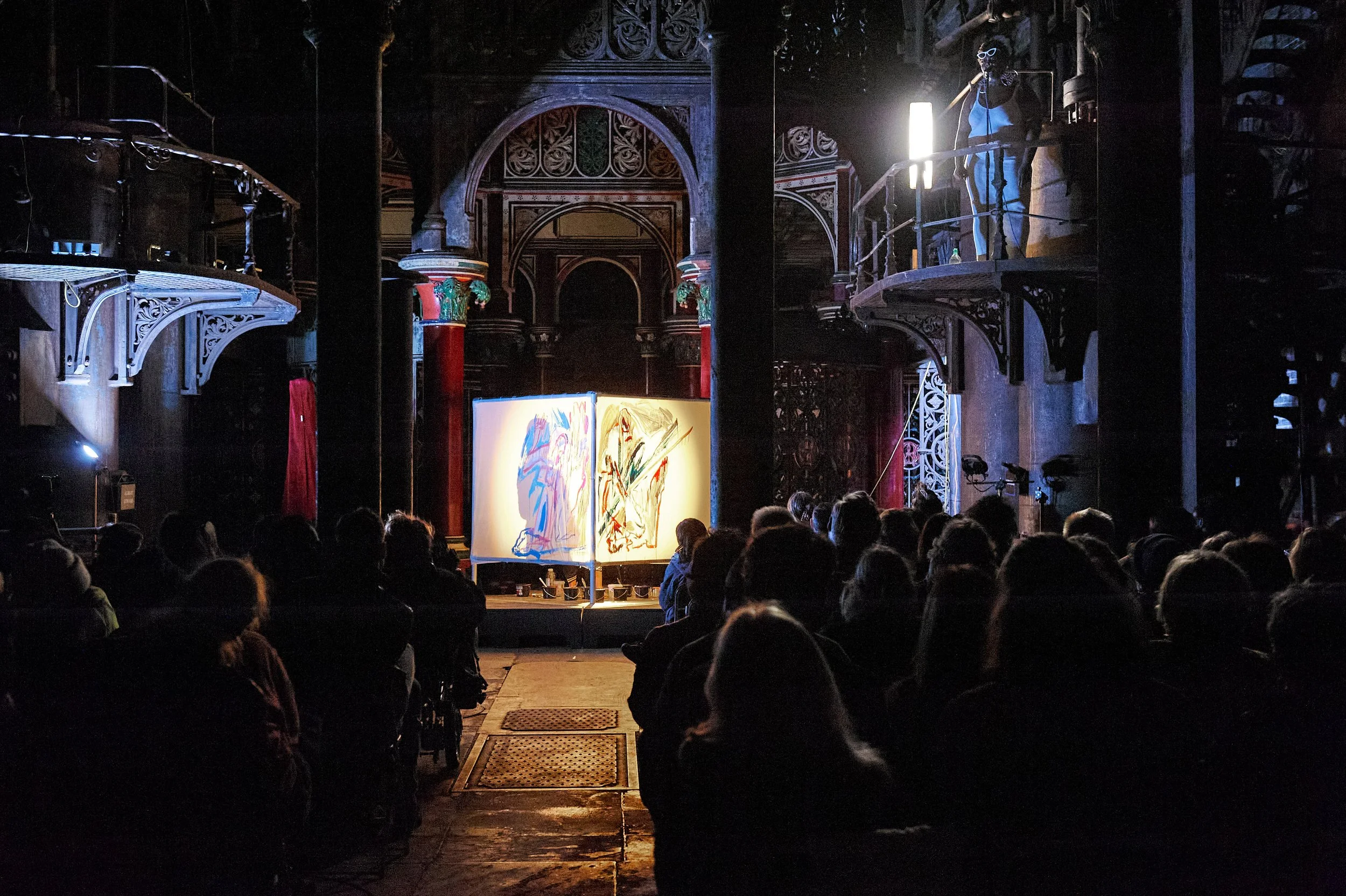 Illuminated Painting for Cleanse at Crossness Engines Trust 