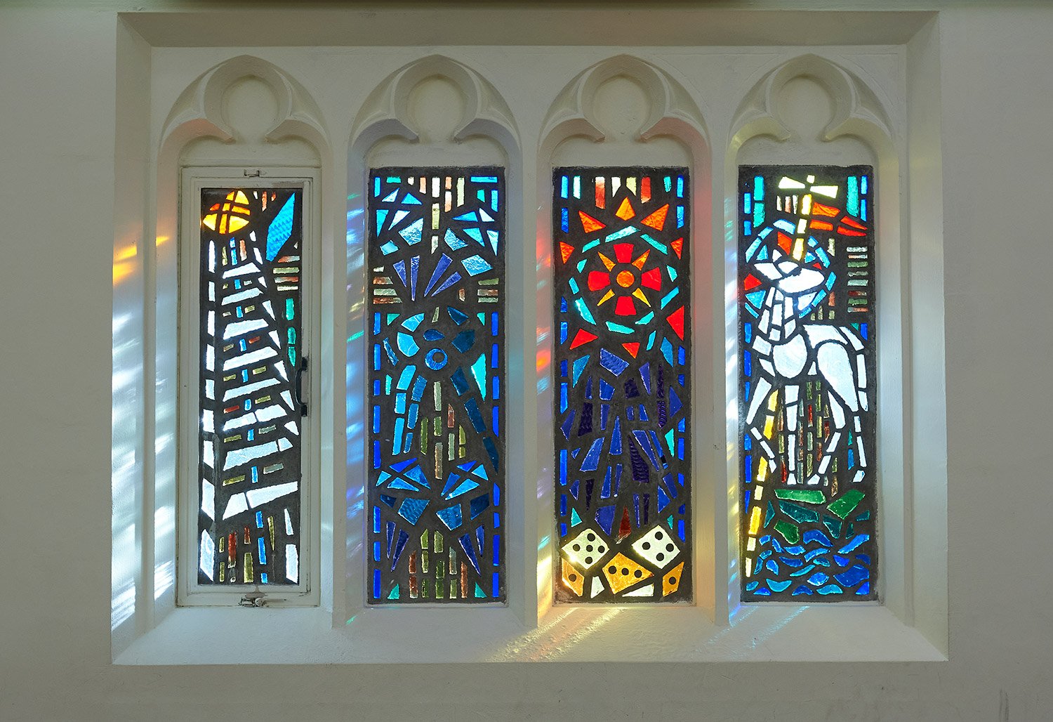 Stained Glass at St Michael's Catholic Girls School, Finchley 
