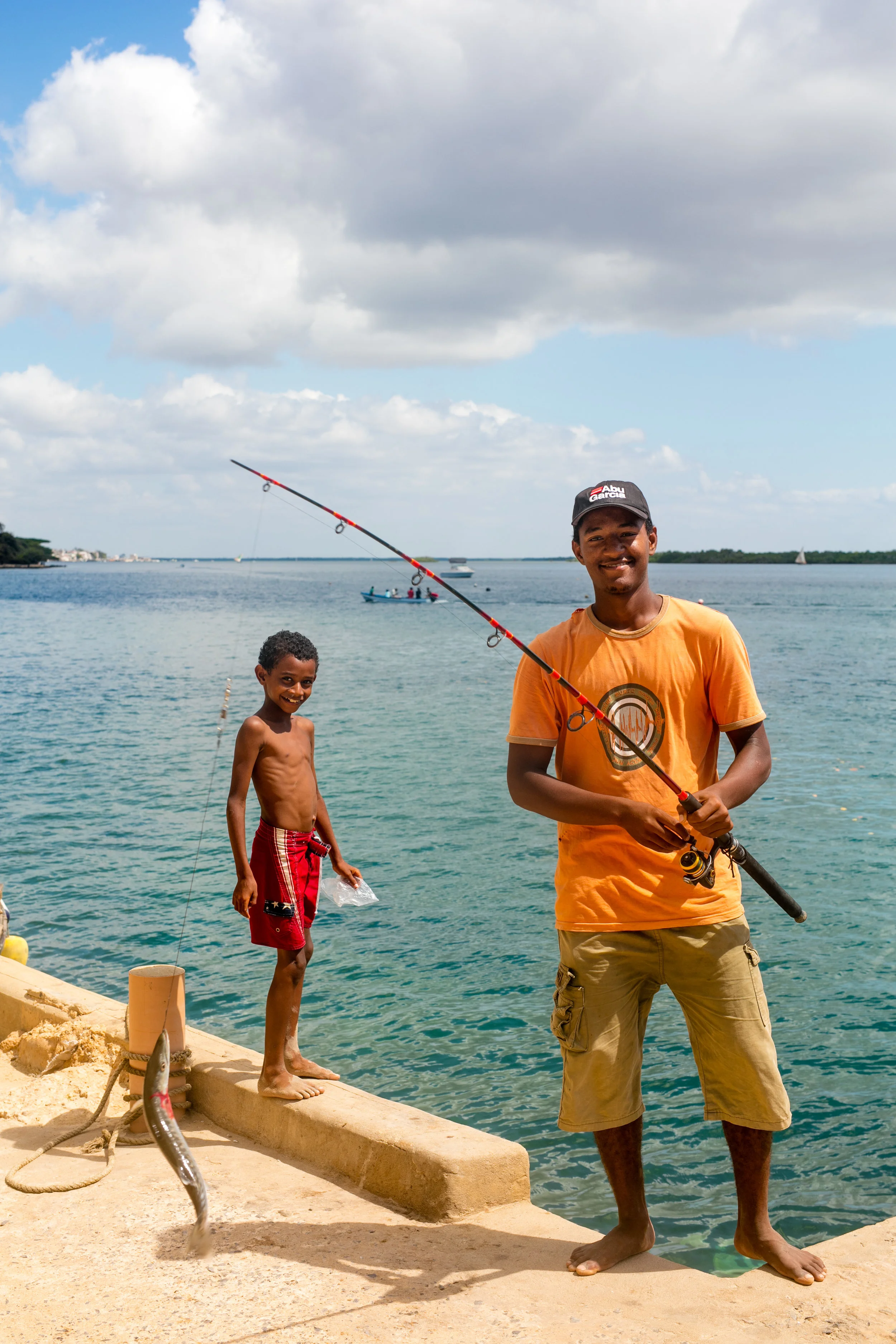 Fisherman outside Forodhani House