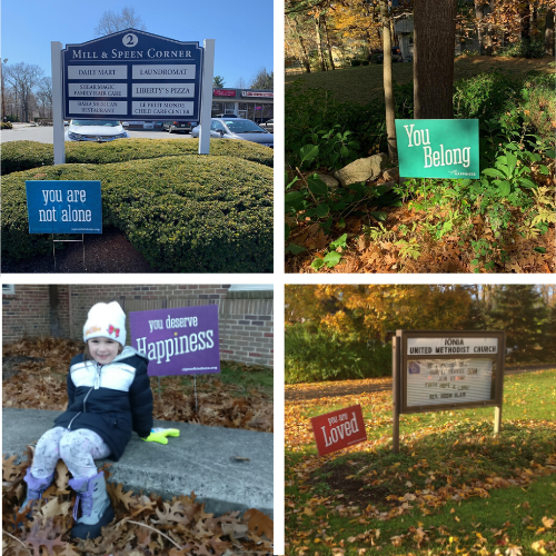 Community Message Sign 40-Sign Community Package — The Gift of Happiness