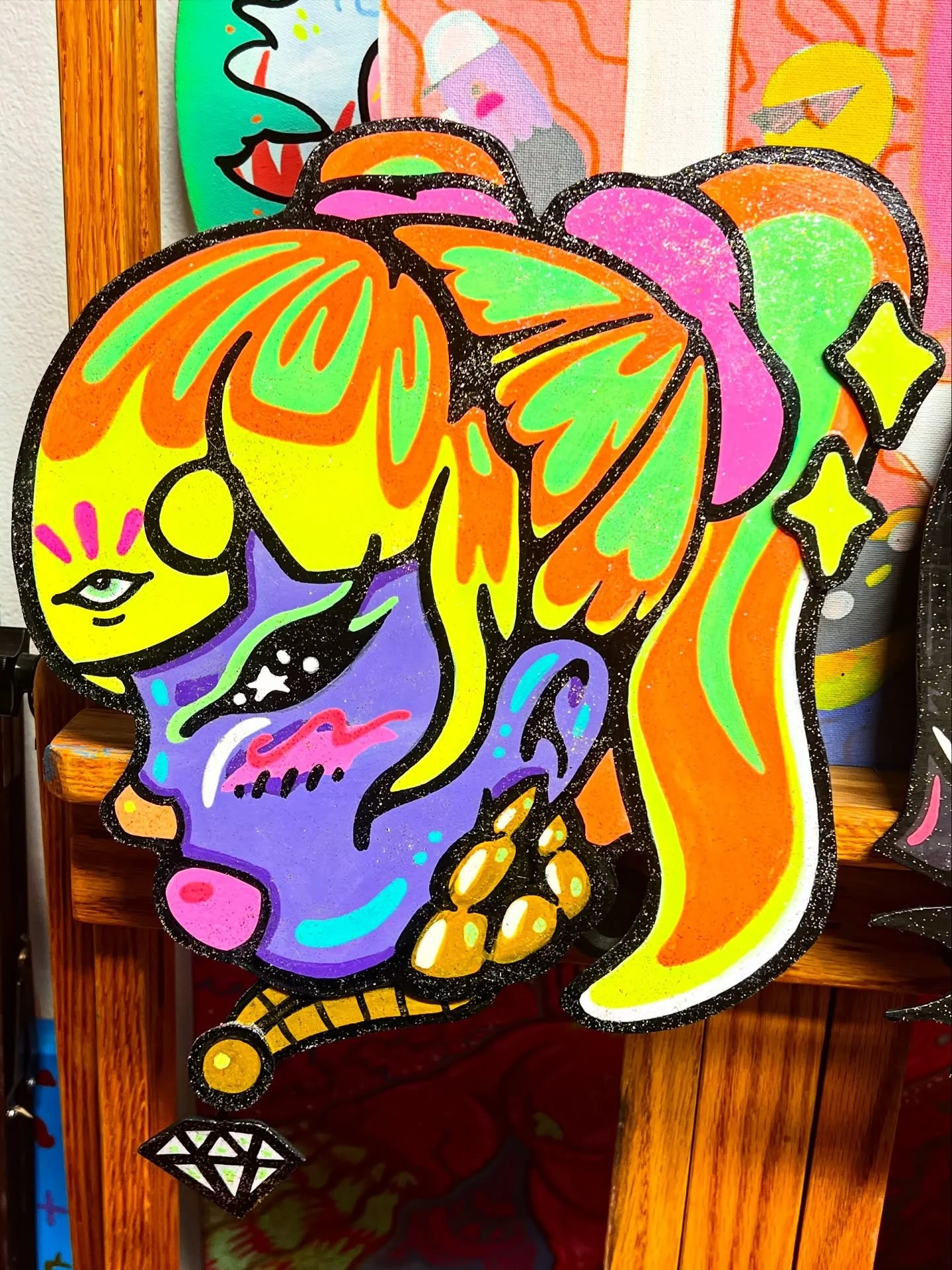 Neon portrait by ZERA
