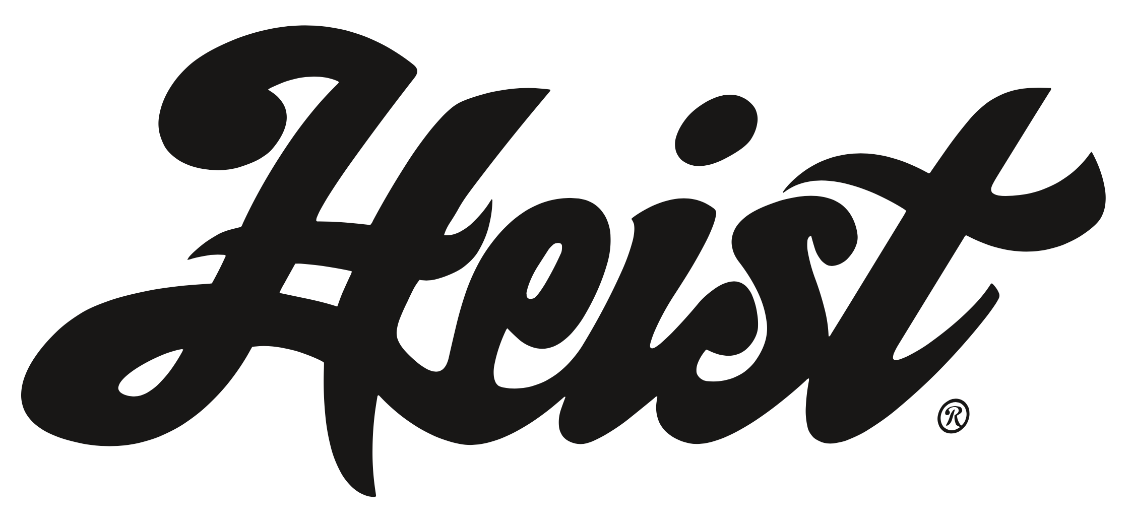 The word 'Hust' written in bold, stylized black cursive font.