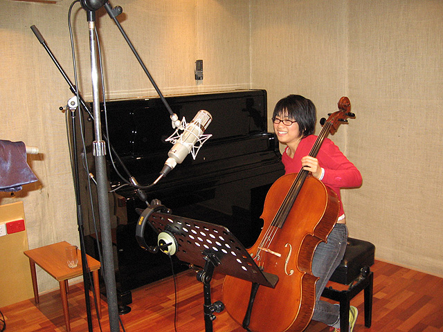 Recording in the studio with Burkhard Dallwitz