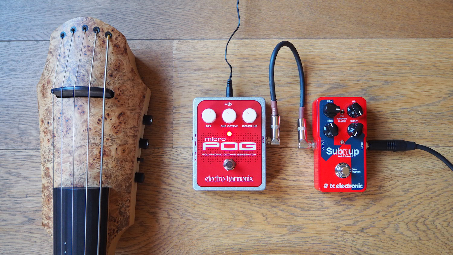 Best octave pedal for electric cello: Electro Harmonix Micro POG vs. tc  electronic Sub 'n' Up | The Wong Janice - music producer  cellist