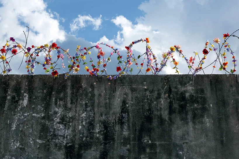 Artwork by Icy and Sot, ‘imagine a world without borders’
