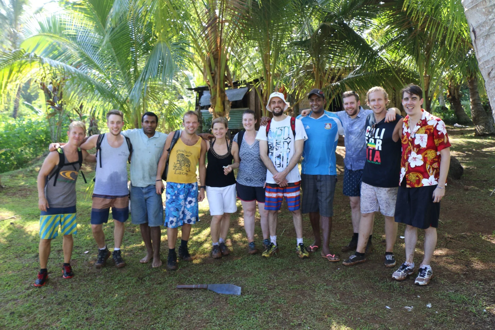 Hiking group to Waterfall
