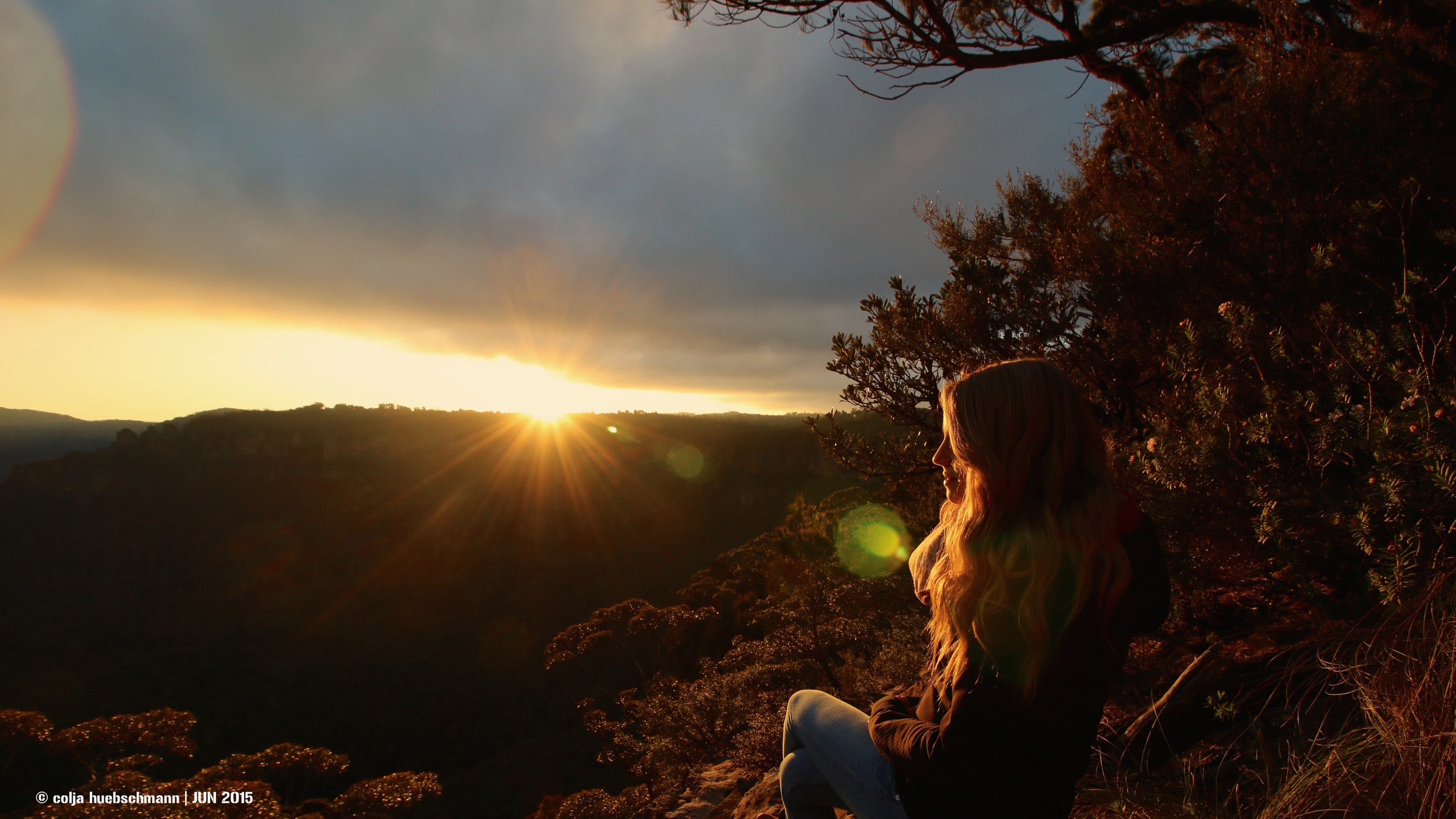 Steffi / sunset Blue mountaines, Australia