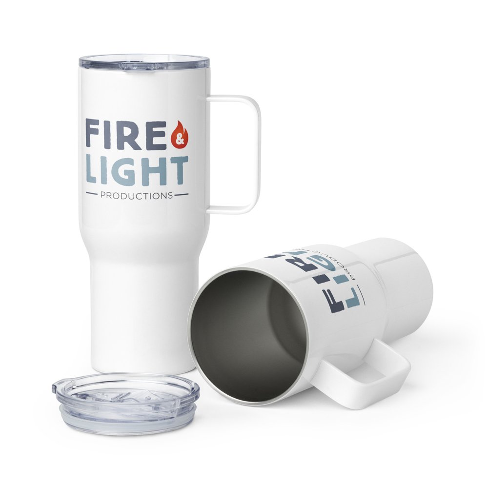 F&L travel mug — Fire & Light Productions